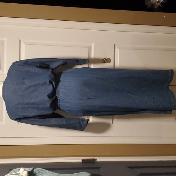 On The Rocks California Women's Denim Button-Down Long Sleeve & Skirt - Medium - Picture 8 of 11